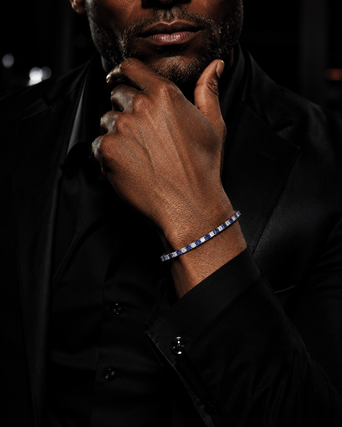 Nuvell Blue Ice Tennis Bracelet