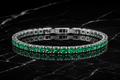 Nuvell Green Ice Tennis Bracelet