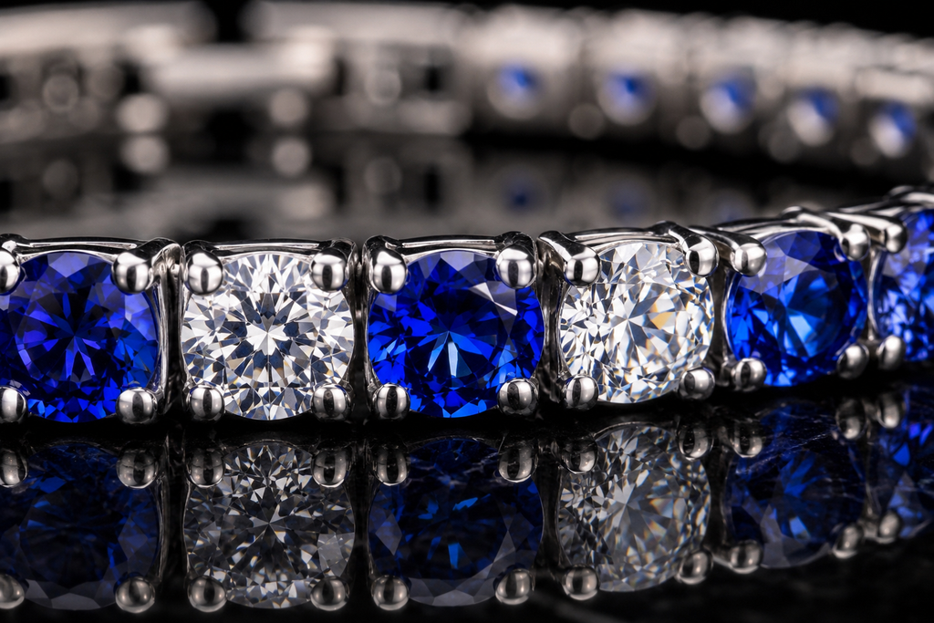 Nuvell Blue Ice Tennis Bracelet