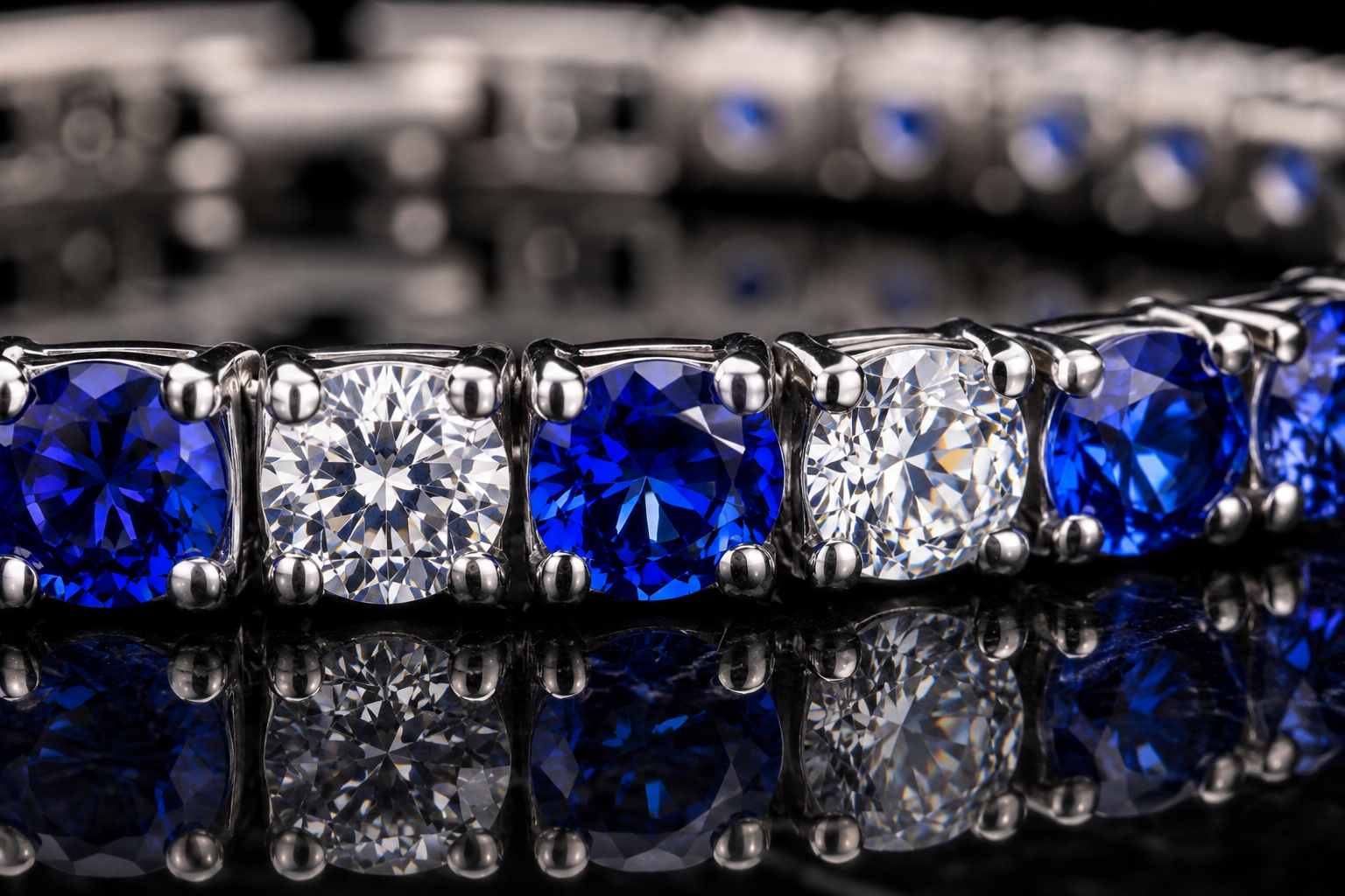 Nuvell Blue Ice Tennis Bracelet