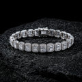 NUVELL 7mm Emerald Cut Diamond Tennis Bracelet – Iced CZ Bracelet