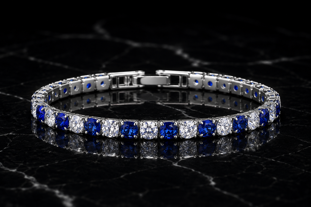 Nuvell Blue Ice Tennis Bracelet