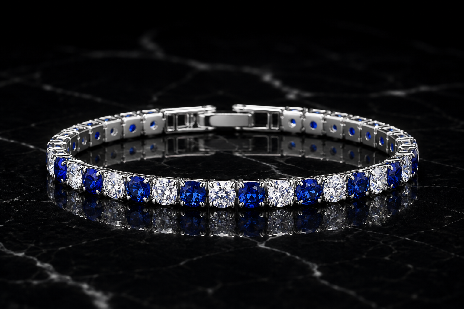 Nuvell Blue Ice Tennis Bracelet